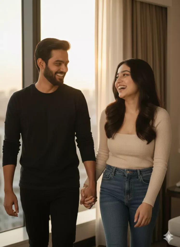 Hotel Room Portrait for Couple Gemini AI Prompts