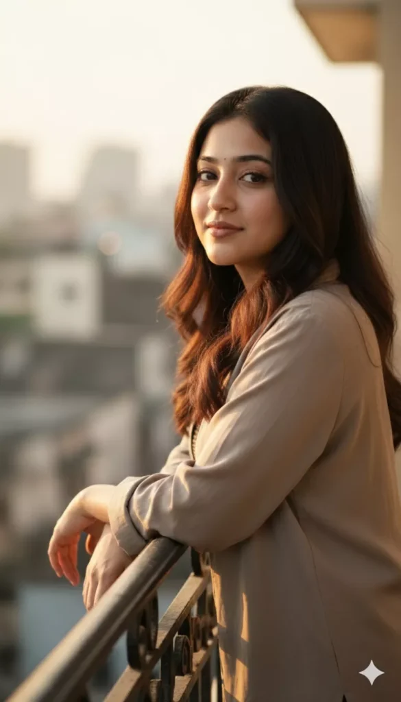 Balcony Portrait Photo for Girl