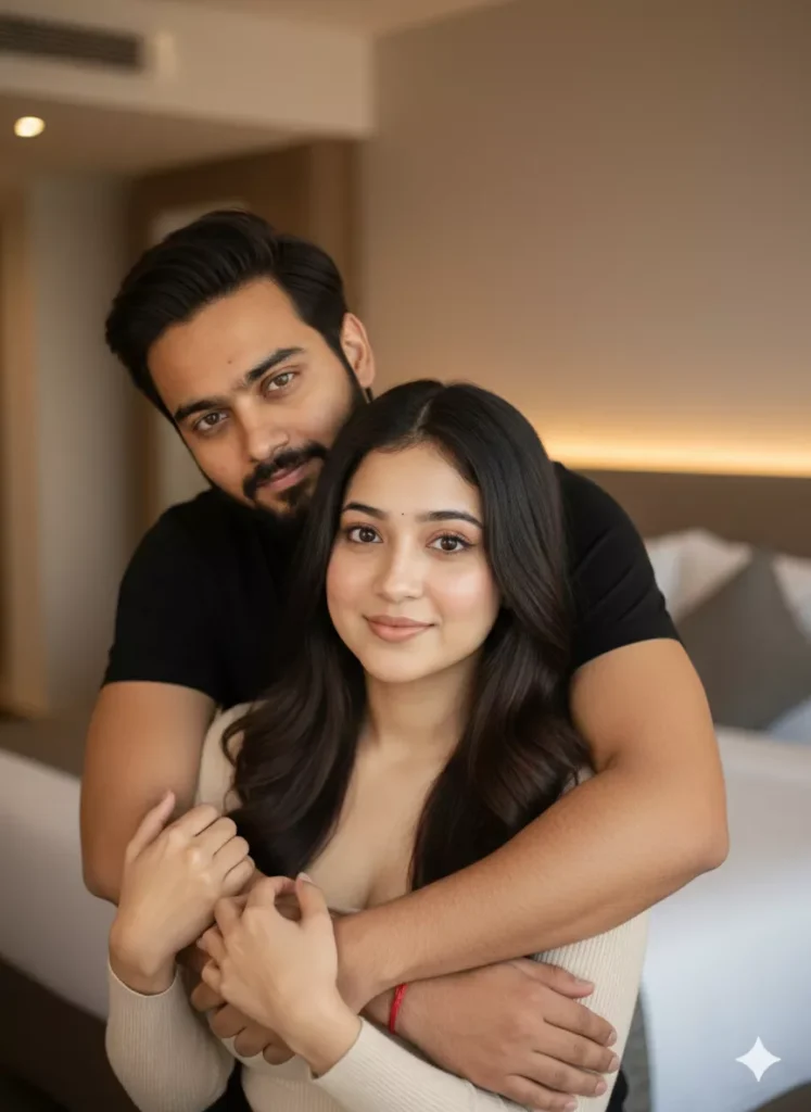 Hotel Room Portrait for Couple Gemini AI Prompts