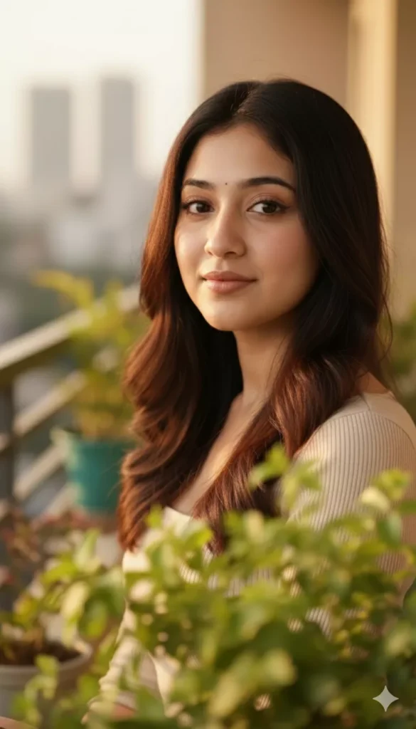 Balcony Portrait Photo for Girl