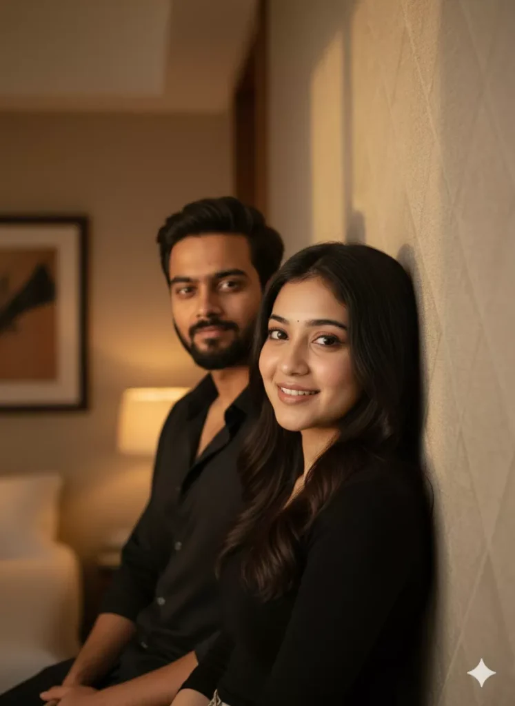 Hotel Room Portrait for Couple Gemini AI Prompts