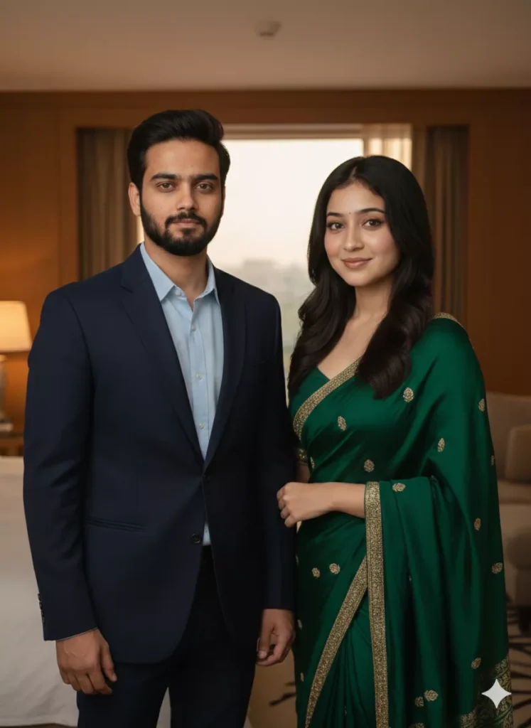 Hotel Room Portrait for Couple Gemini AI Prompts