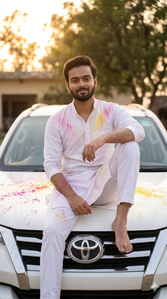 Luxury Car Holi AI Photo Editing Prompts