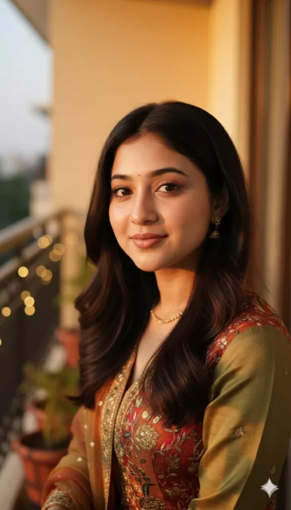 Balcony Portrait Photo for Girl