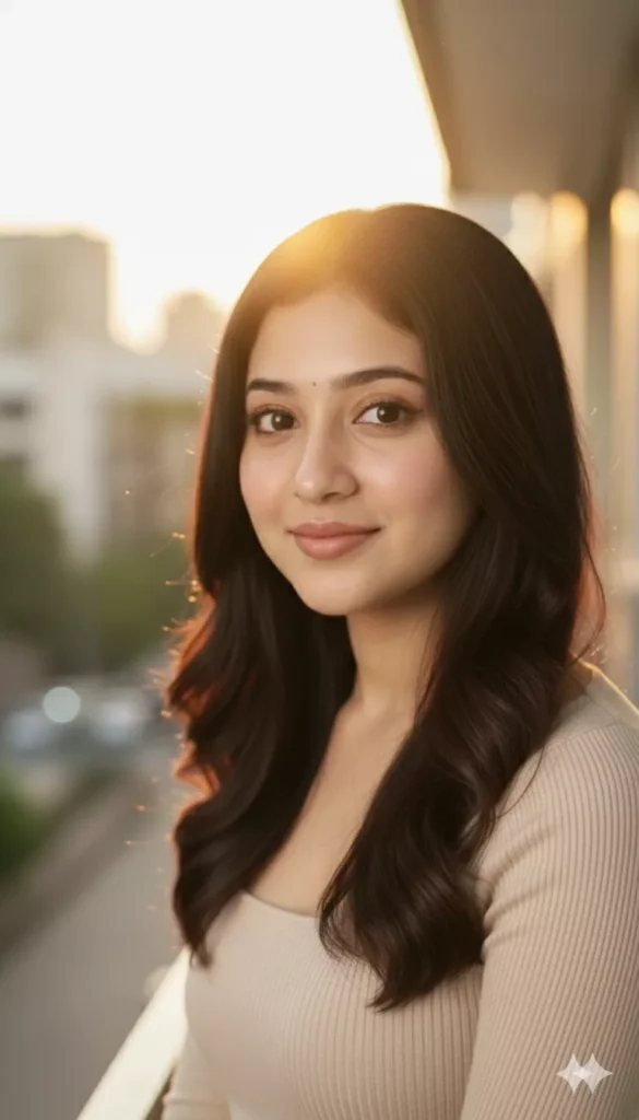 Balcony Portrait Photo for Girl