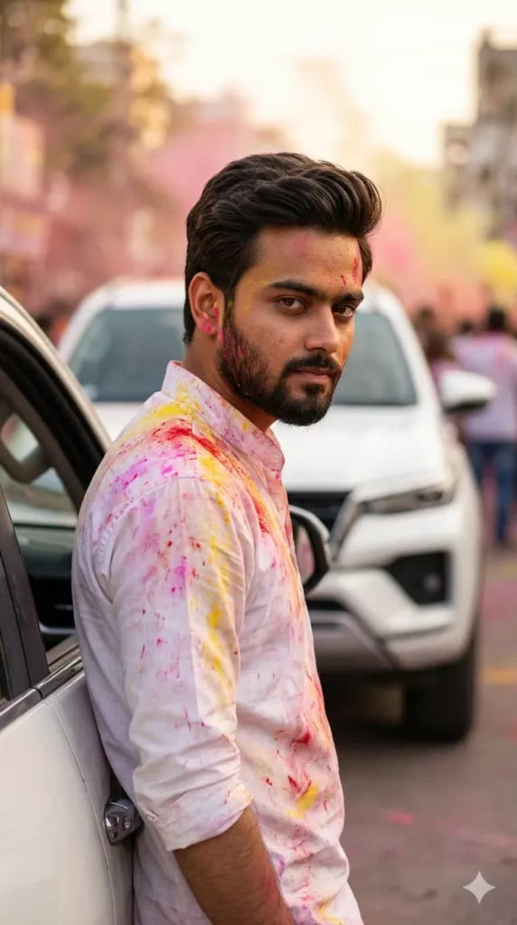 Luxury Car Holi AI Photo Editing Prompts