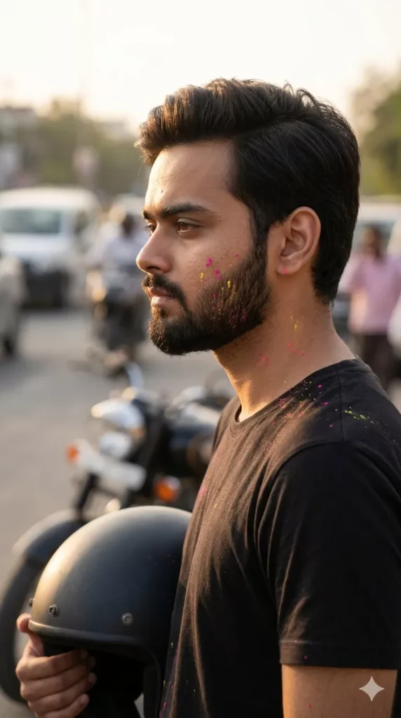 Bike & Car Holi AI Photo Prompt for Boys