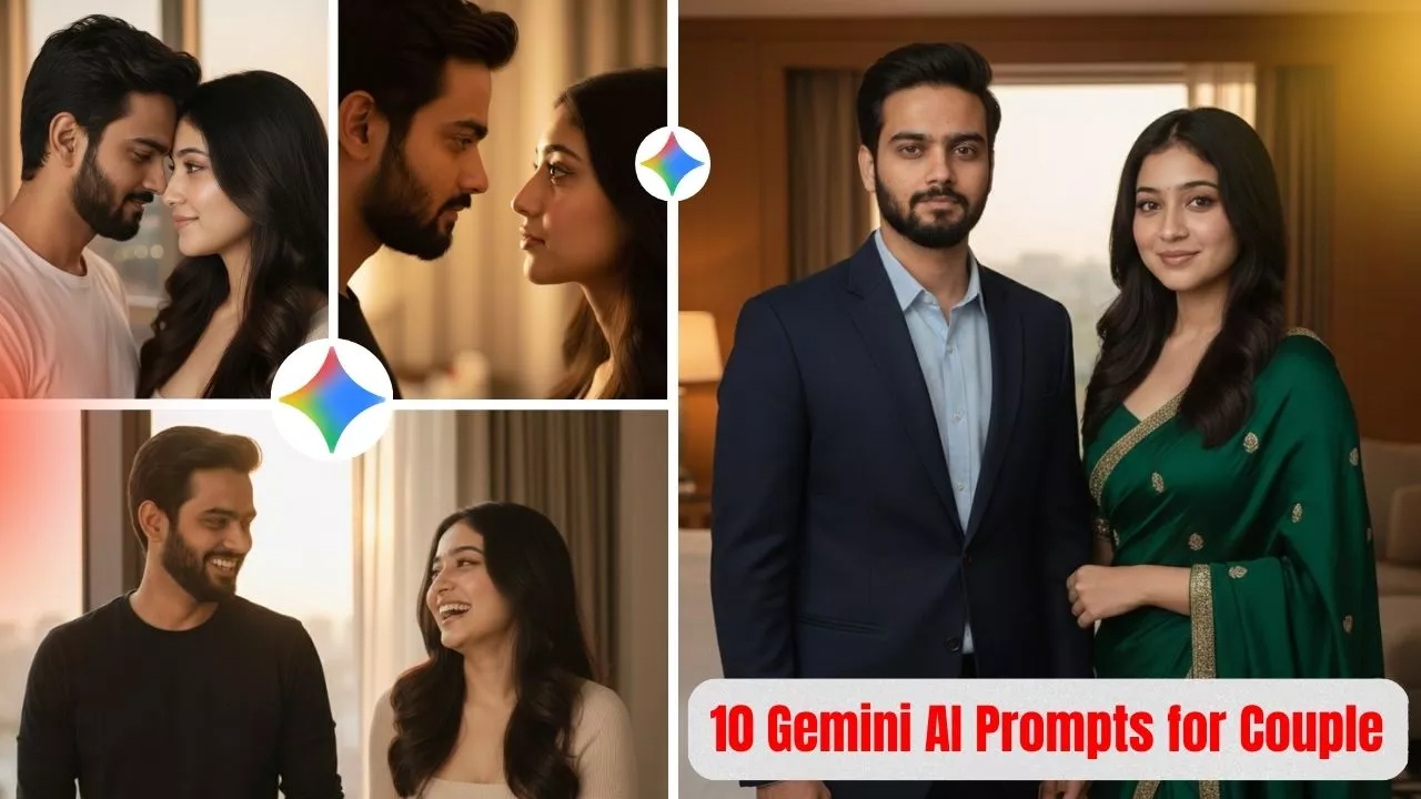 Hotel Room Portrait for Couple Gemini AI Prompts