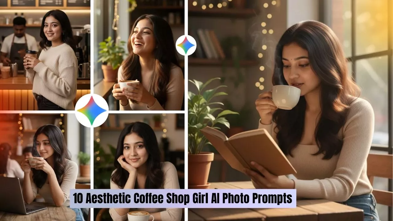 10 Aesthetic Coffee Shop Girl AI Photo Prompts