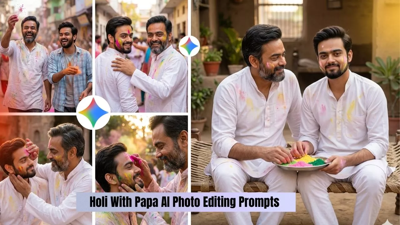 Holi With Papa AI Photo Editing Prompts 2026