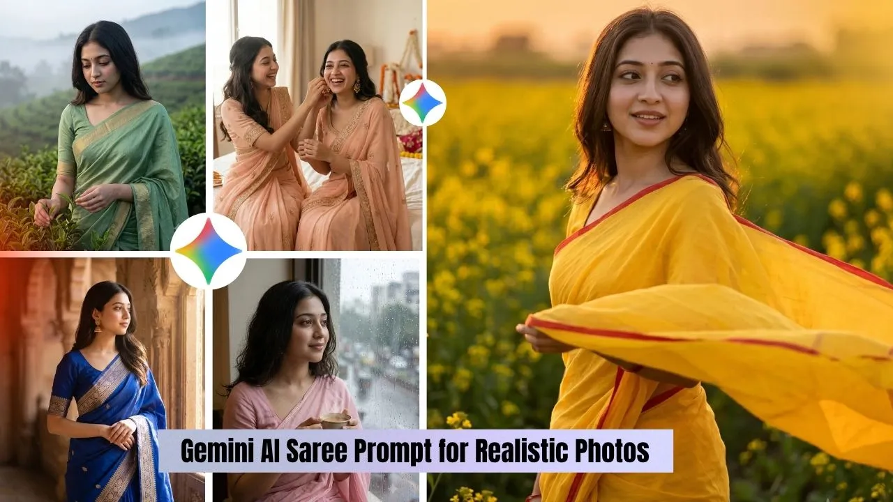 Gemini AI Saree Prompt for Realistic Photos